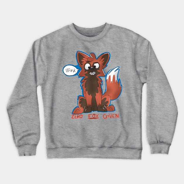 Zero fox given Crewneck Sweatshirt by paigedefeliceart@yahoo.com